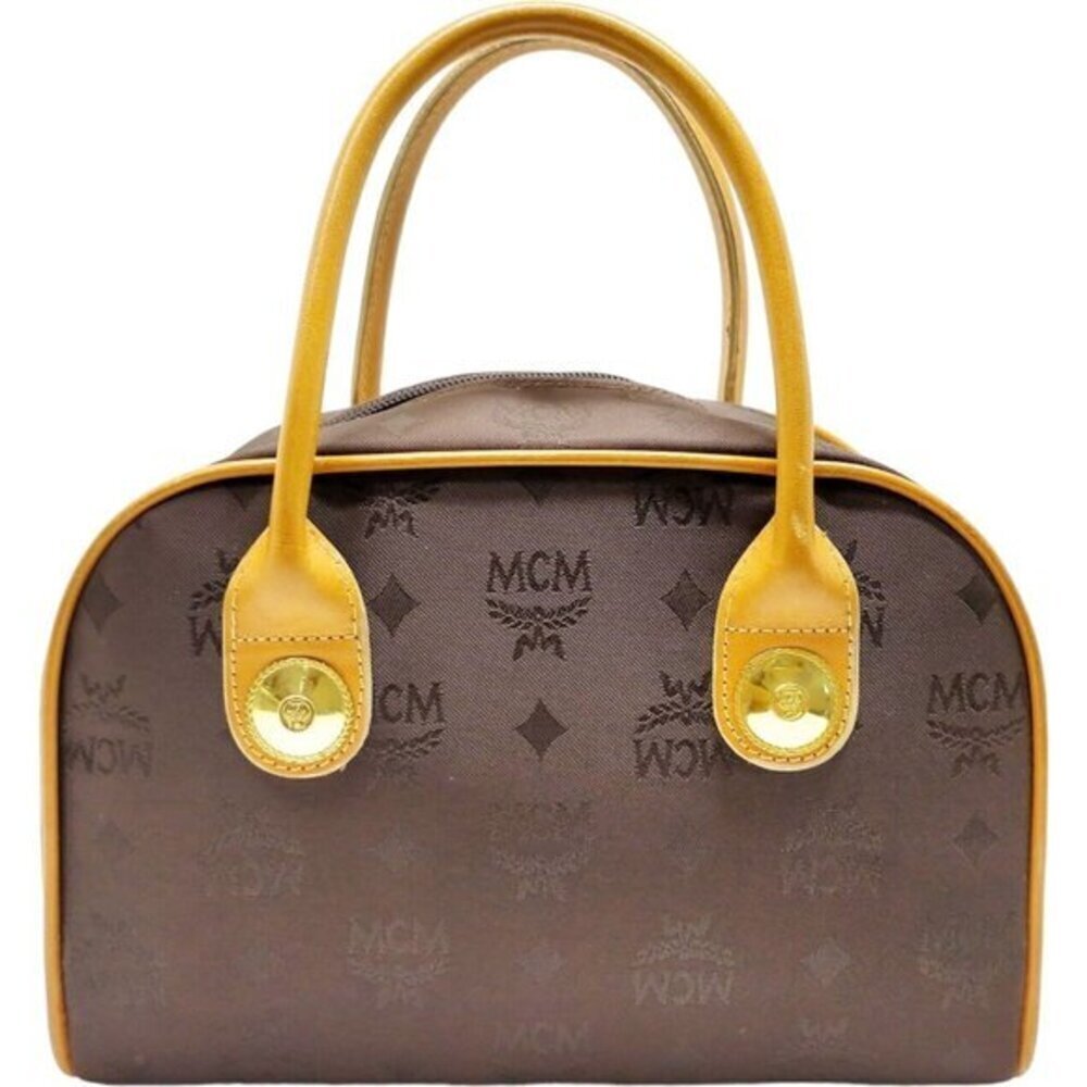MCM Satchel Bag Brown Nylon​, classy! PreLoved.​​